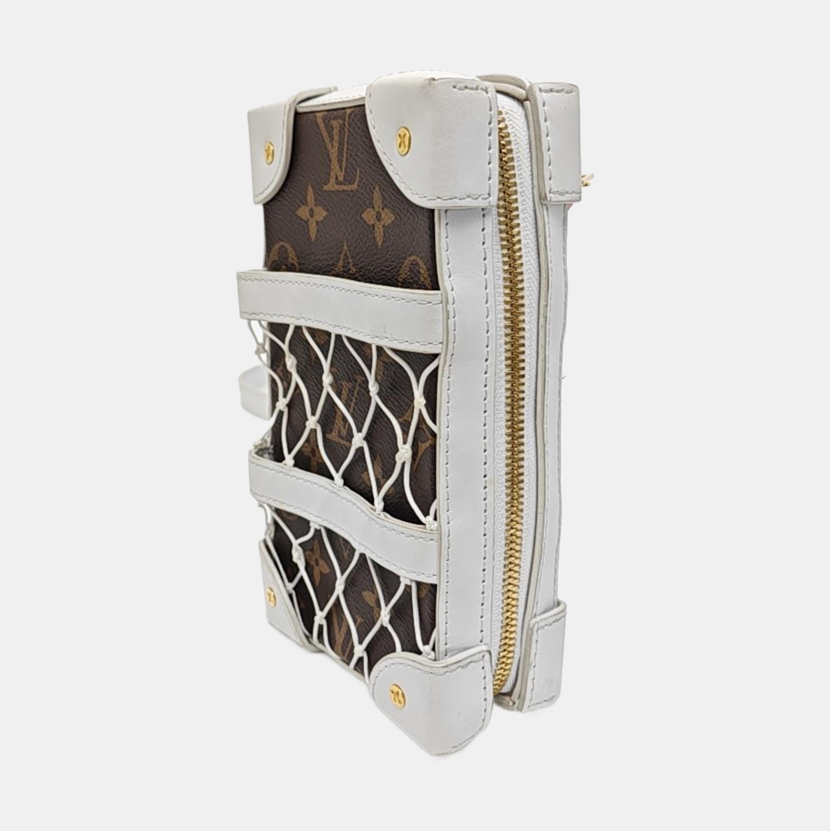 SOFT TRUNK Monogram Coated Canvas Brown