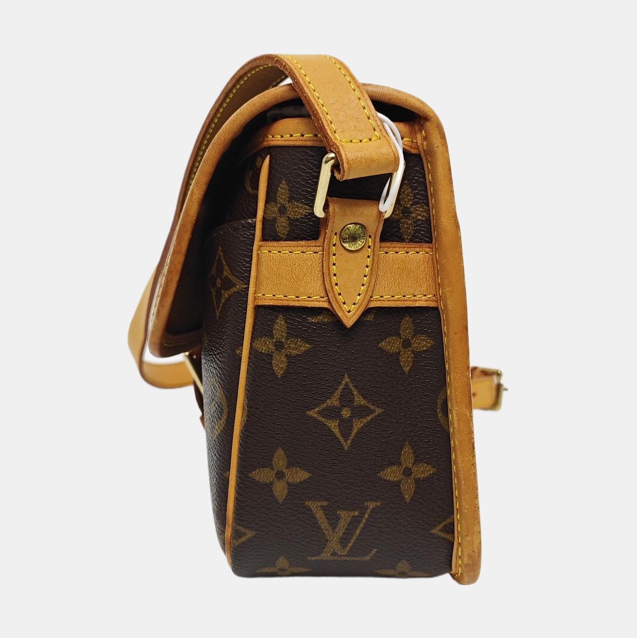 SOLOGNE PM Monogram Coated Canvas Brown