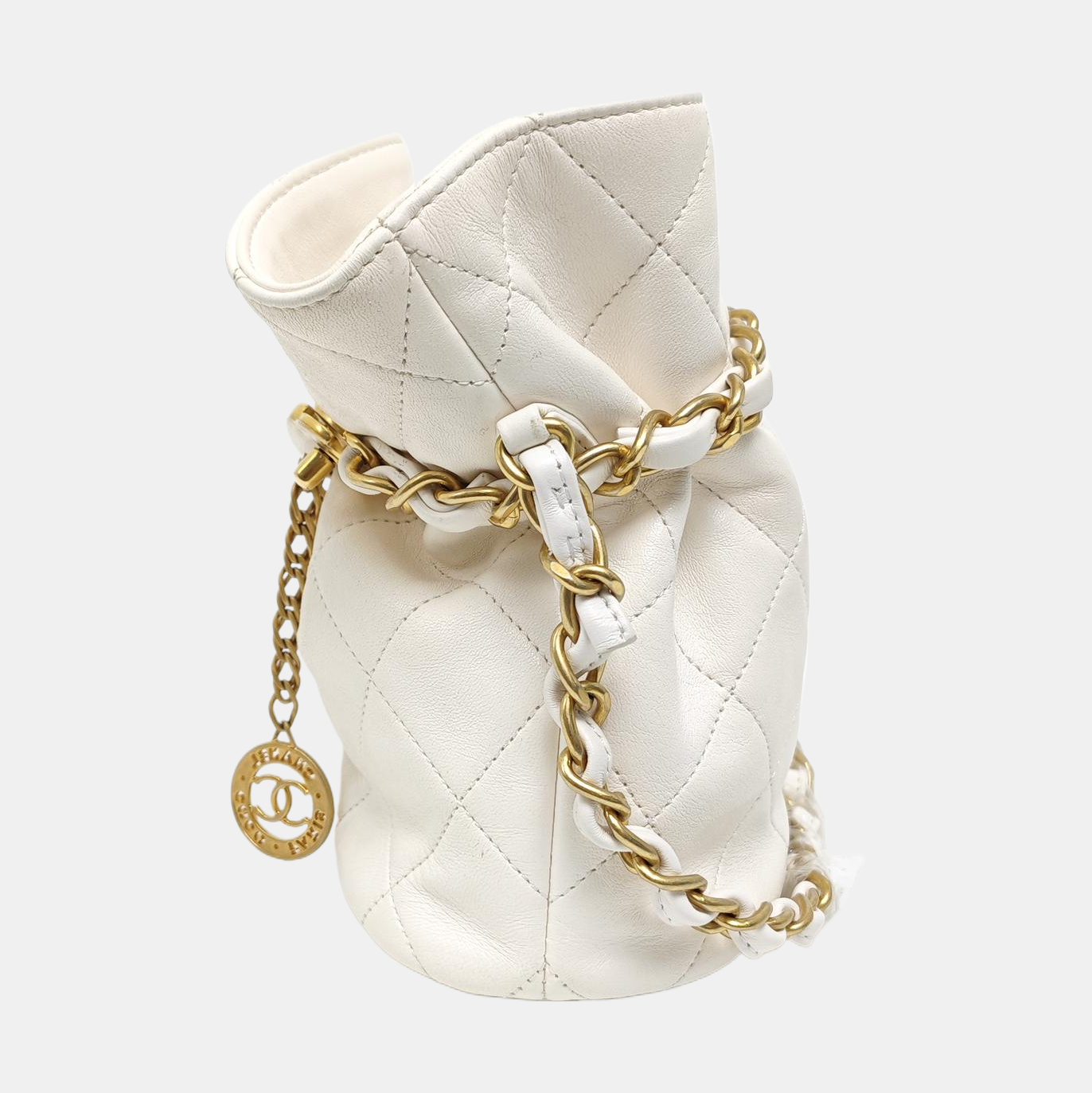 Quilted Lambskin White
