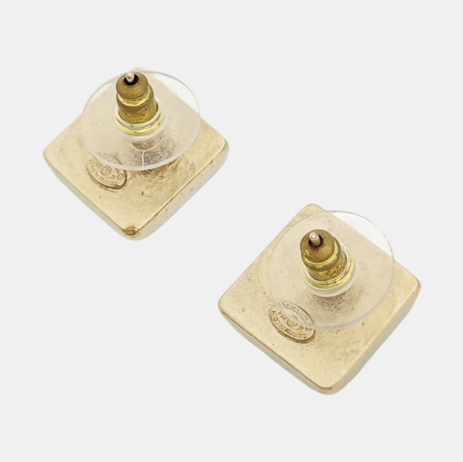 Metal Gold Stud Earrings
