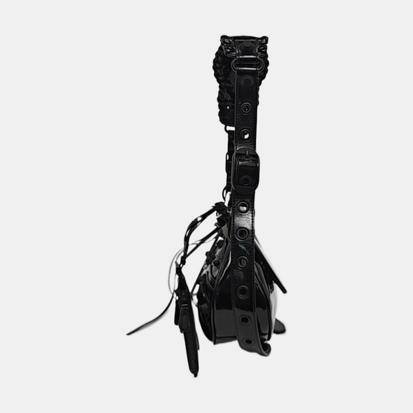 Le Cagole Mini Patent Leather Black