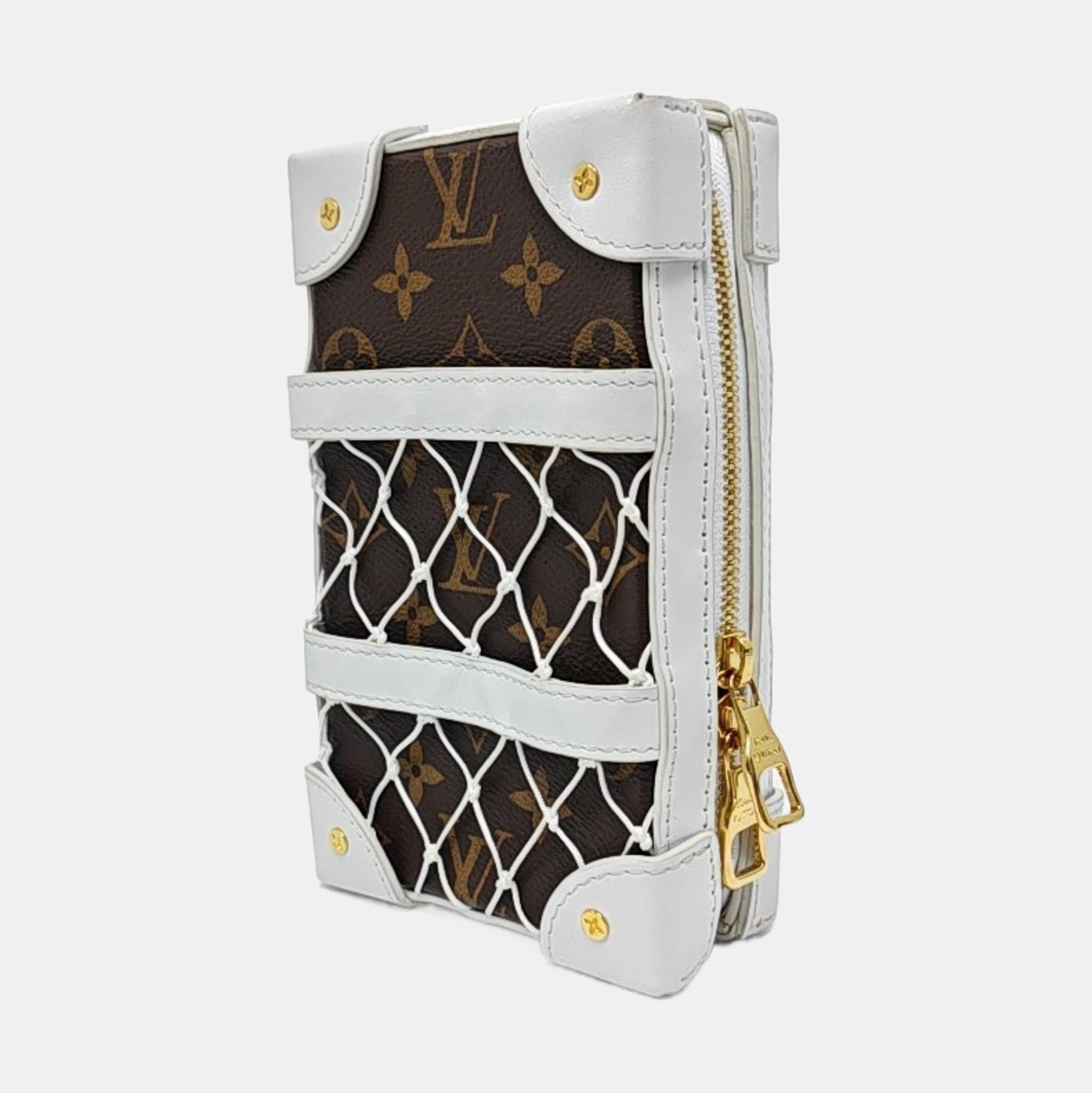 SOFT TRUNK Monogram Coated Canvas Brown