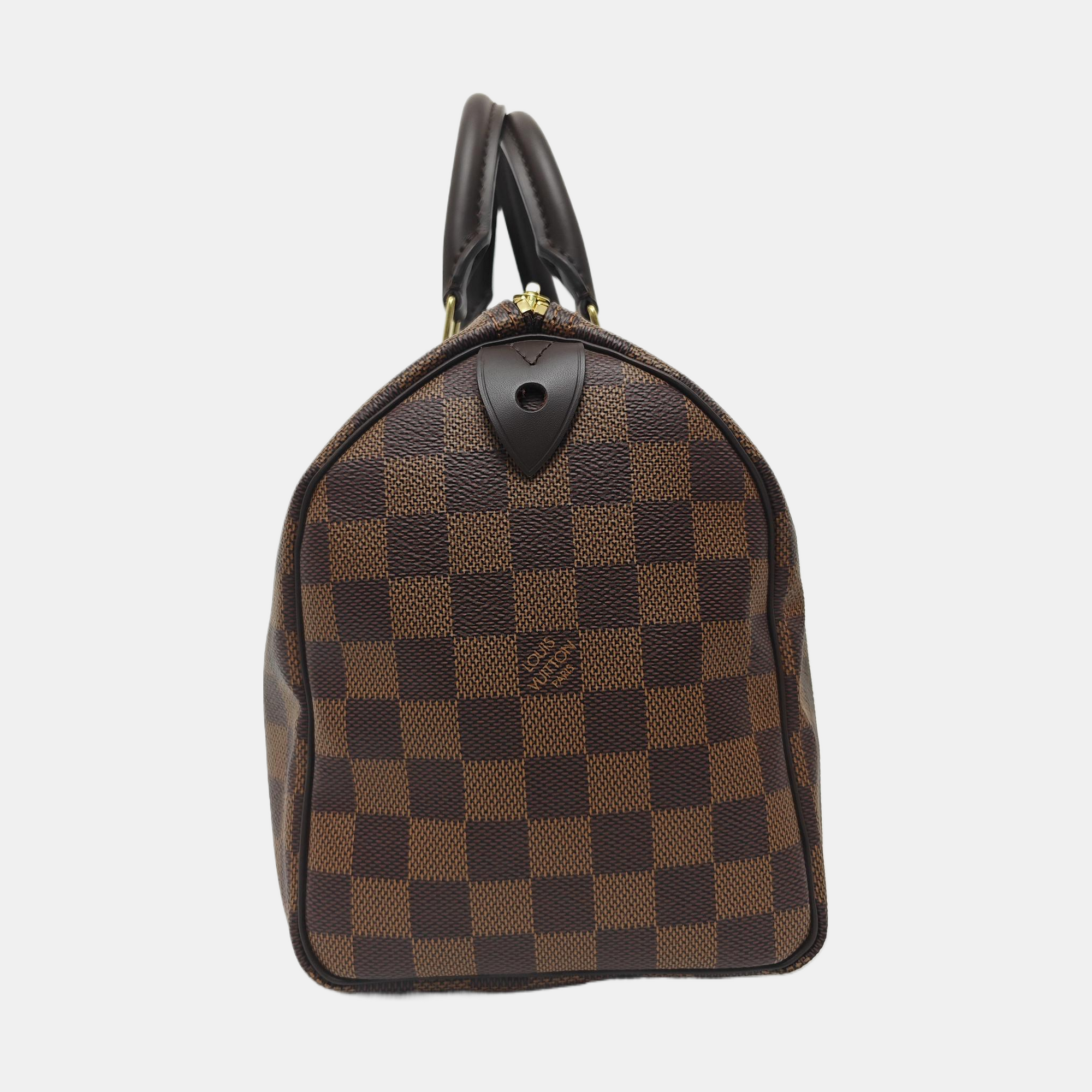 SPEEDY 25 Damier Ebene Coated Canvas Brown
