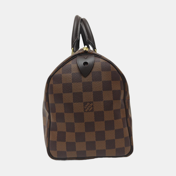 SPEEDY 25 Damier Ebene Coated Canvas Brown