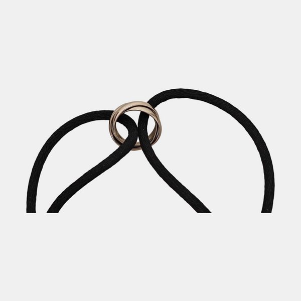 TRINITY 18k White Gold Black Bracelet