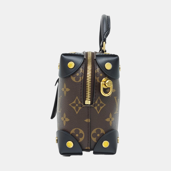 PETITE MALLE Monogram Coated Canvas Brown