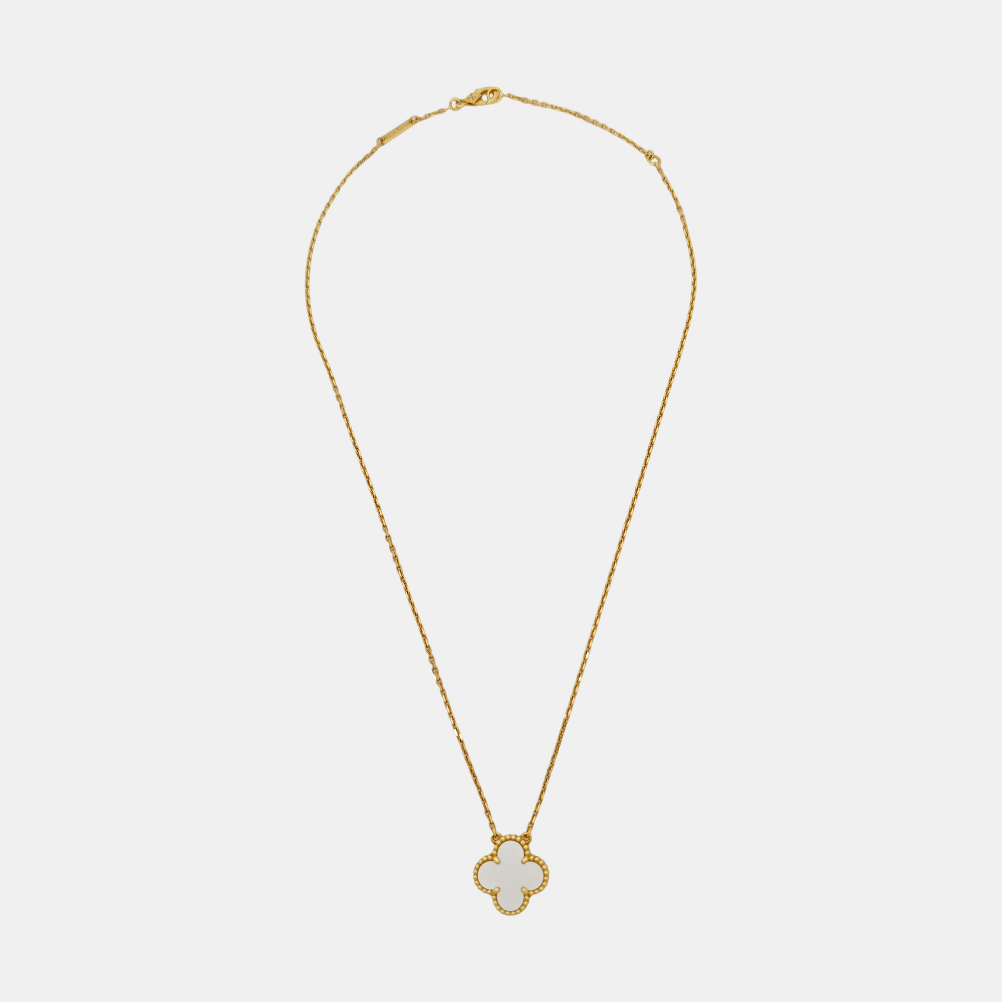 Vintage Alhambra 18k Gold Necklace