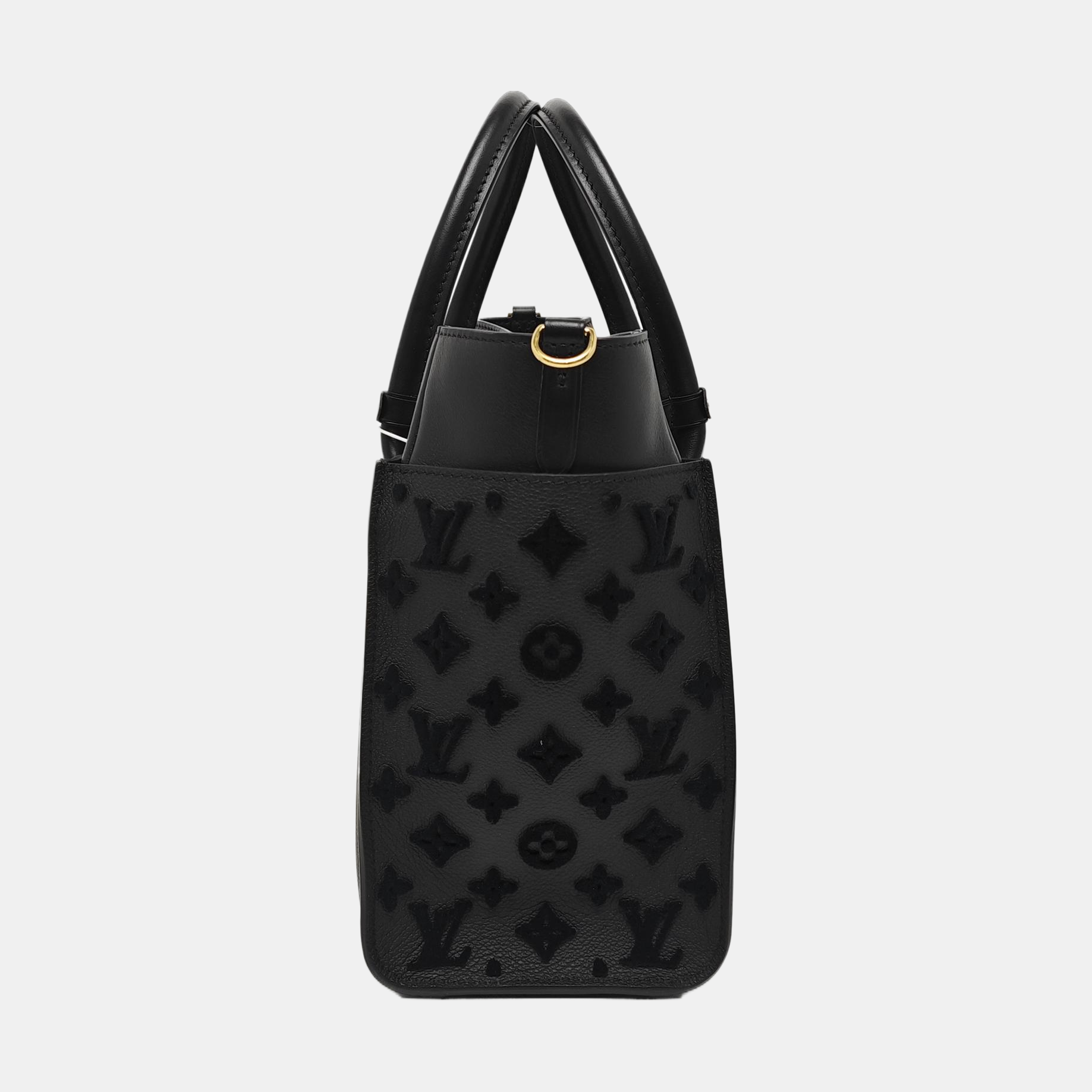 ON MY SIDE MM Monogram Calfskin Black