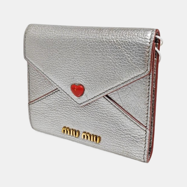 Love Lambskin Gray Wallet