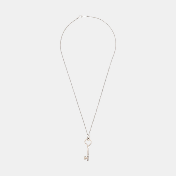 Tiffany Keys 18k White Gold Silver Necklace