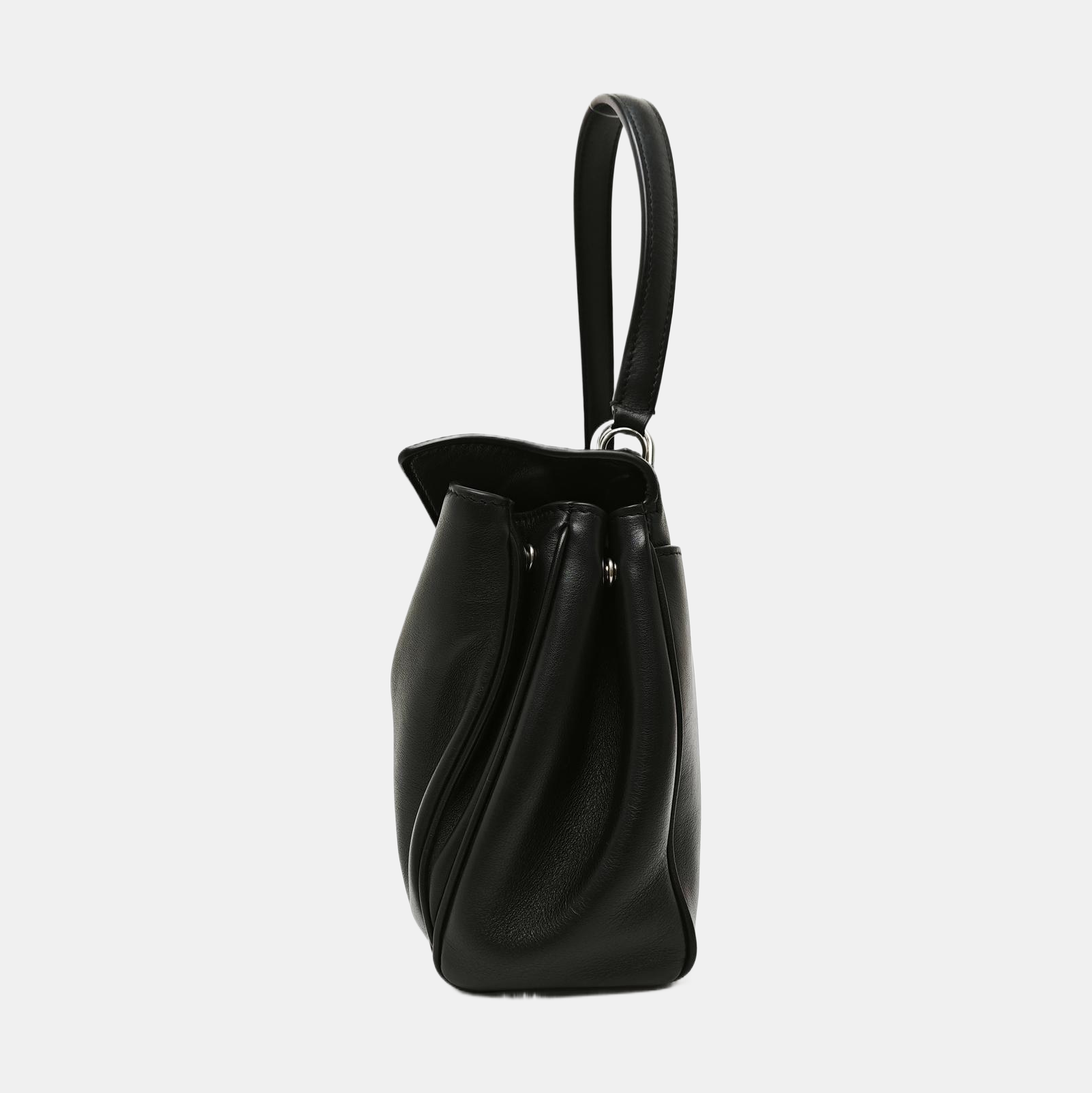Calfskin Shoulder Bag Black