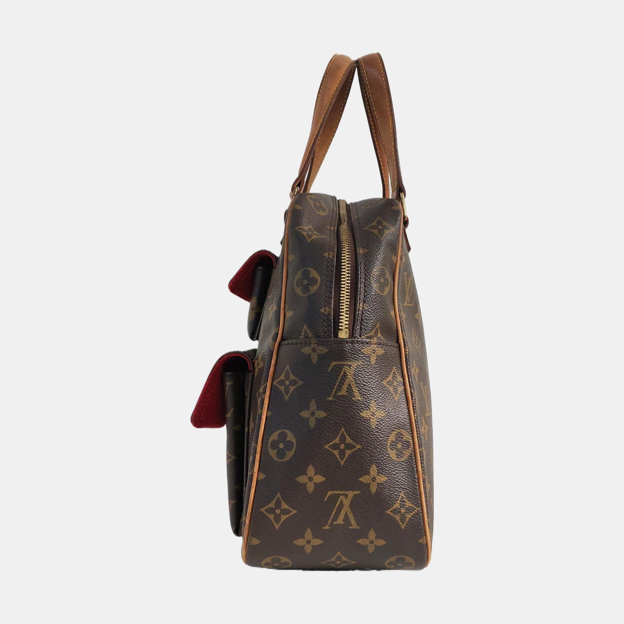 EXCENTRI-CITE Monogram Coated Canvas Brown