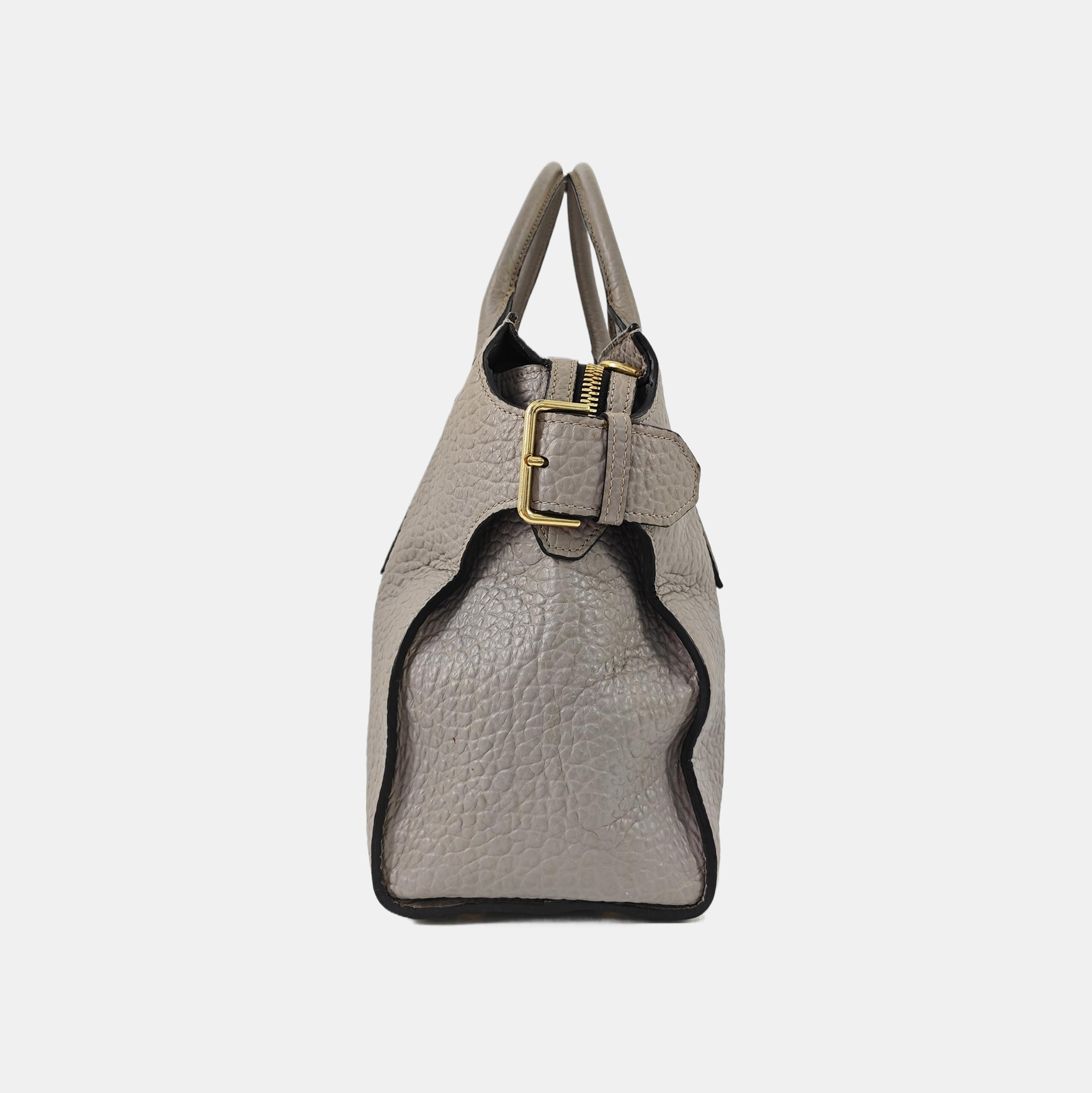 Calfskin Shoulder Bag Gray