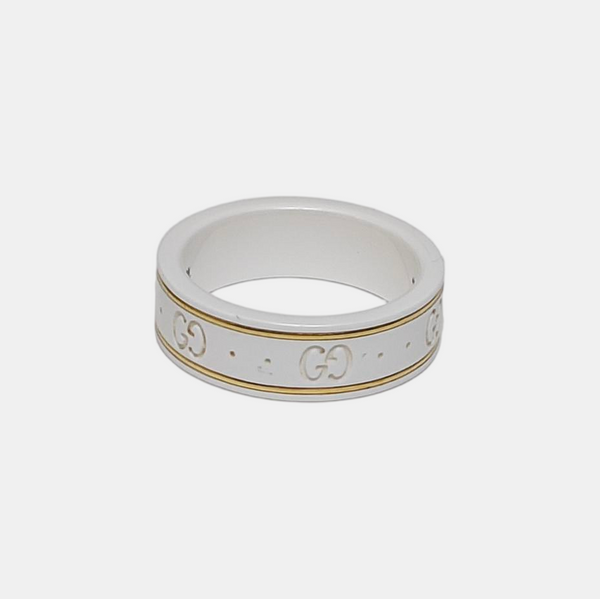 Icon 18k Gold White Ring HK 18