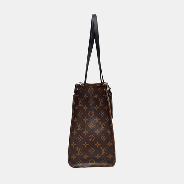 Authenticated pre-owned  ONTHEGO MM Monogram Coated Canvas Brown - Tote Bag at Looply