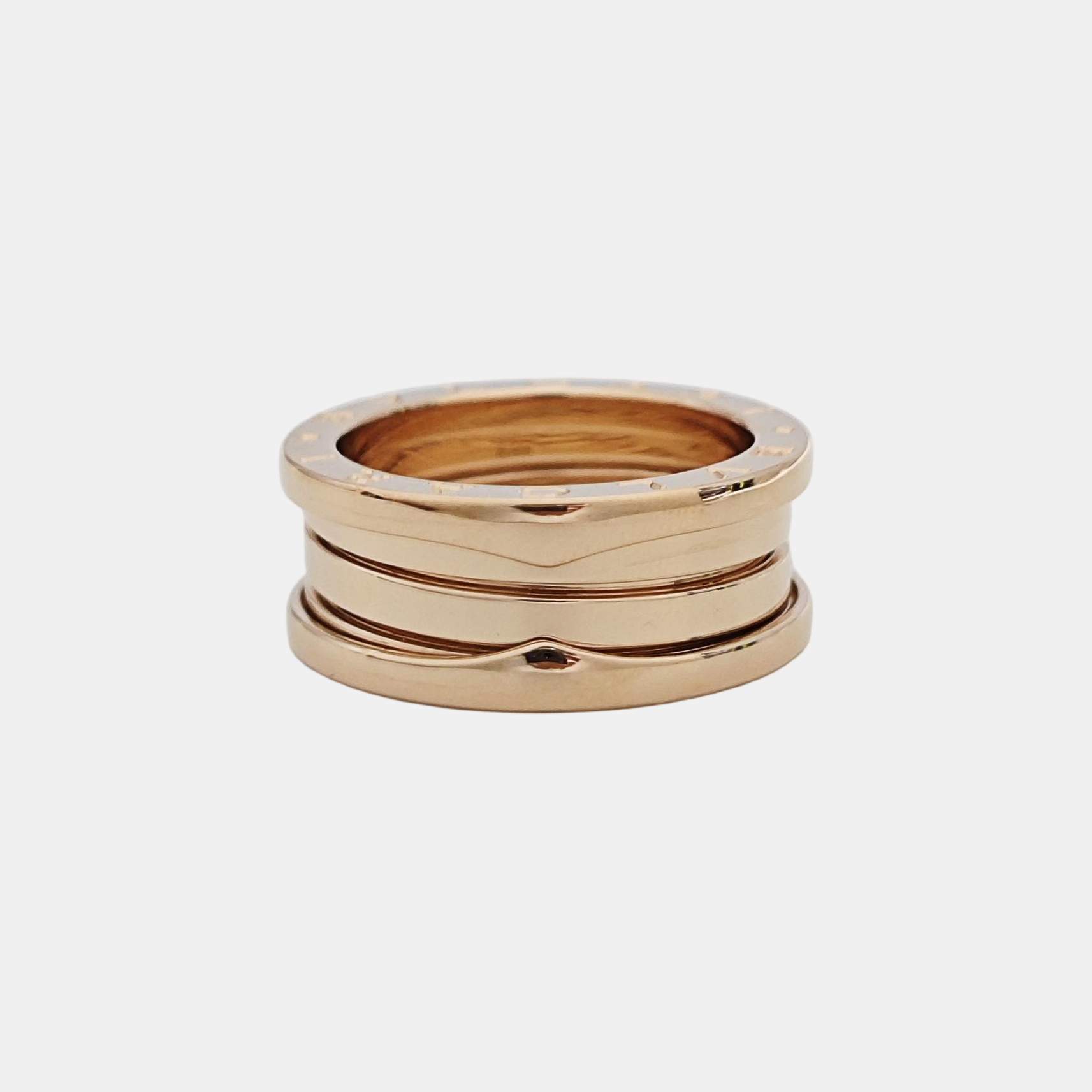 B.ZERO1 18k Rose Gold Ring EU 54