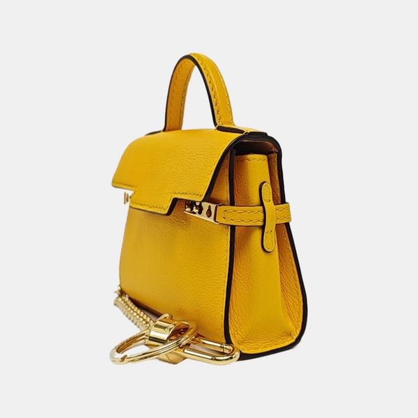 Tempête Leather Yellow Coin Purse