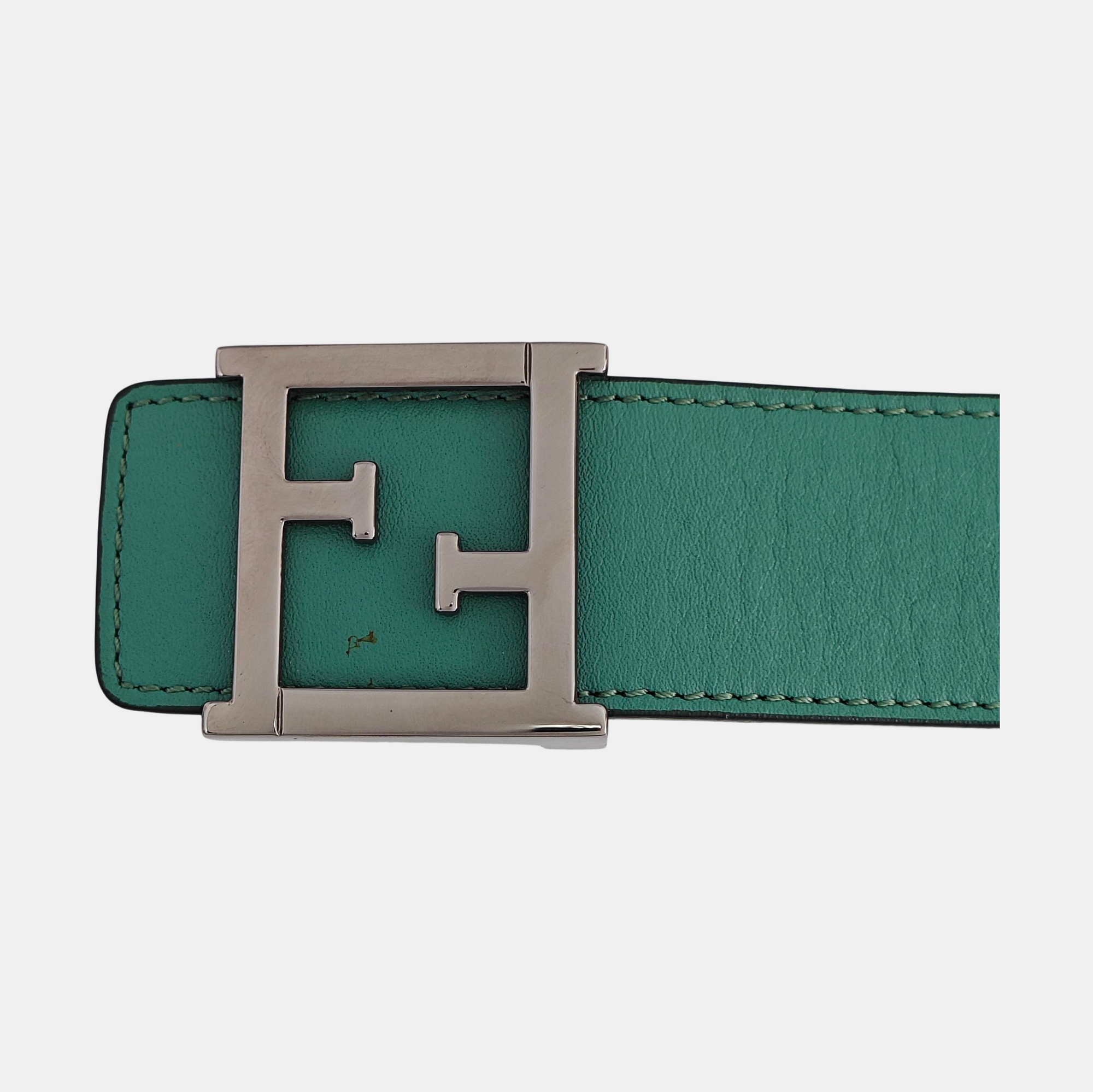 Leather Belt Green