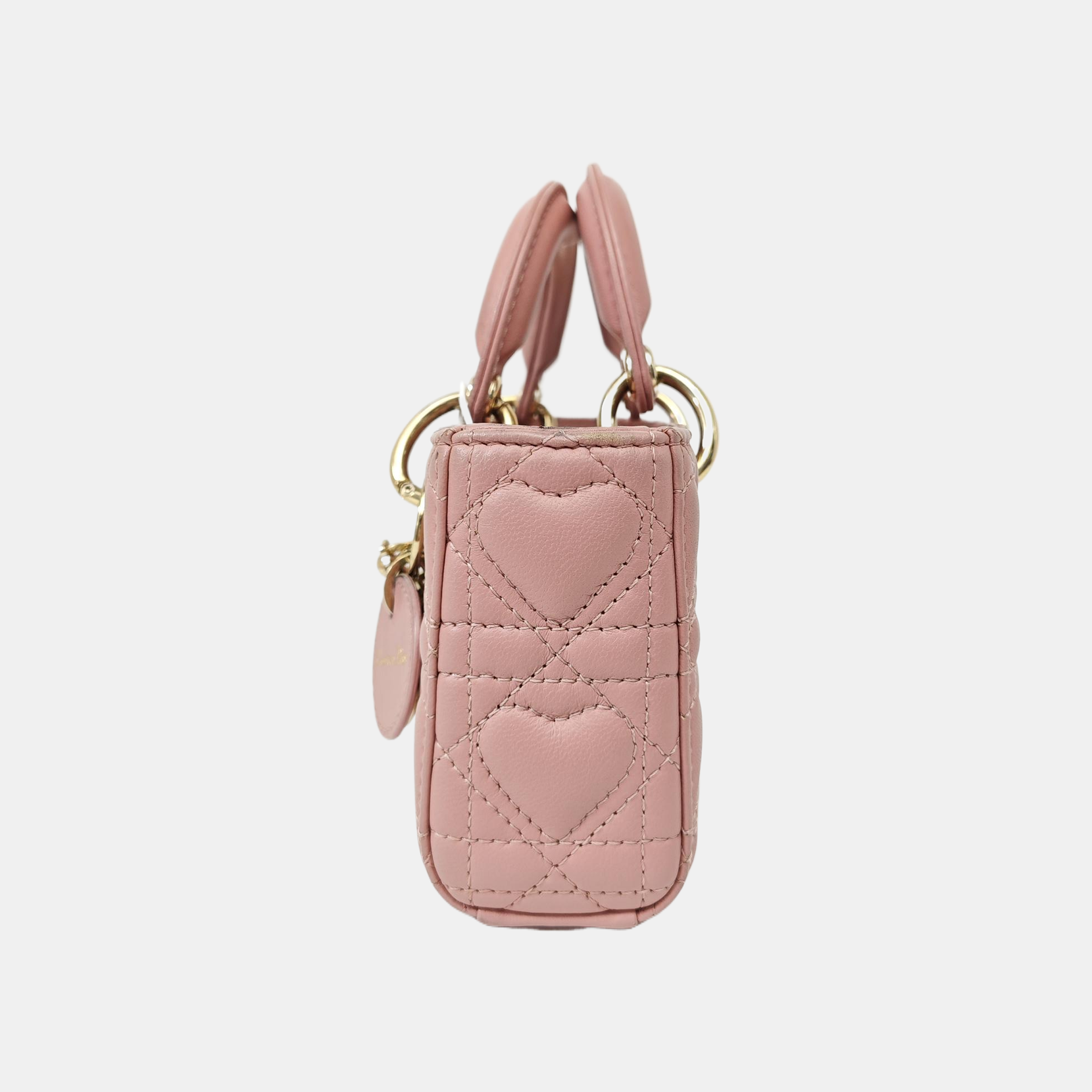 Lady D-Joy Super Mini Cannage Lambskin Pink