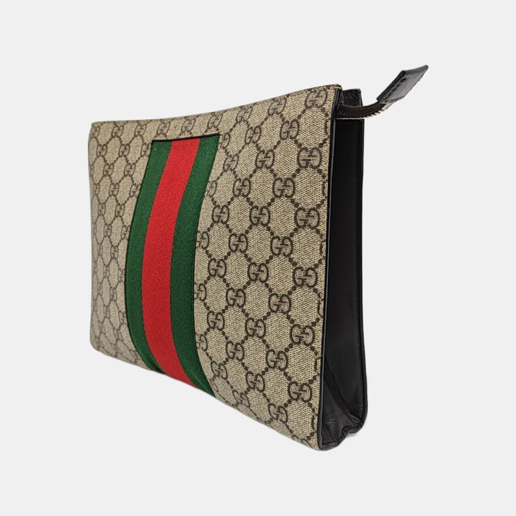 GG Supreme Monogram Coated Canvas Black