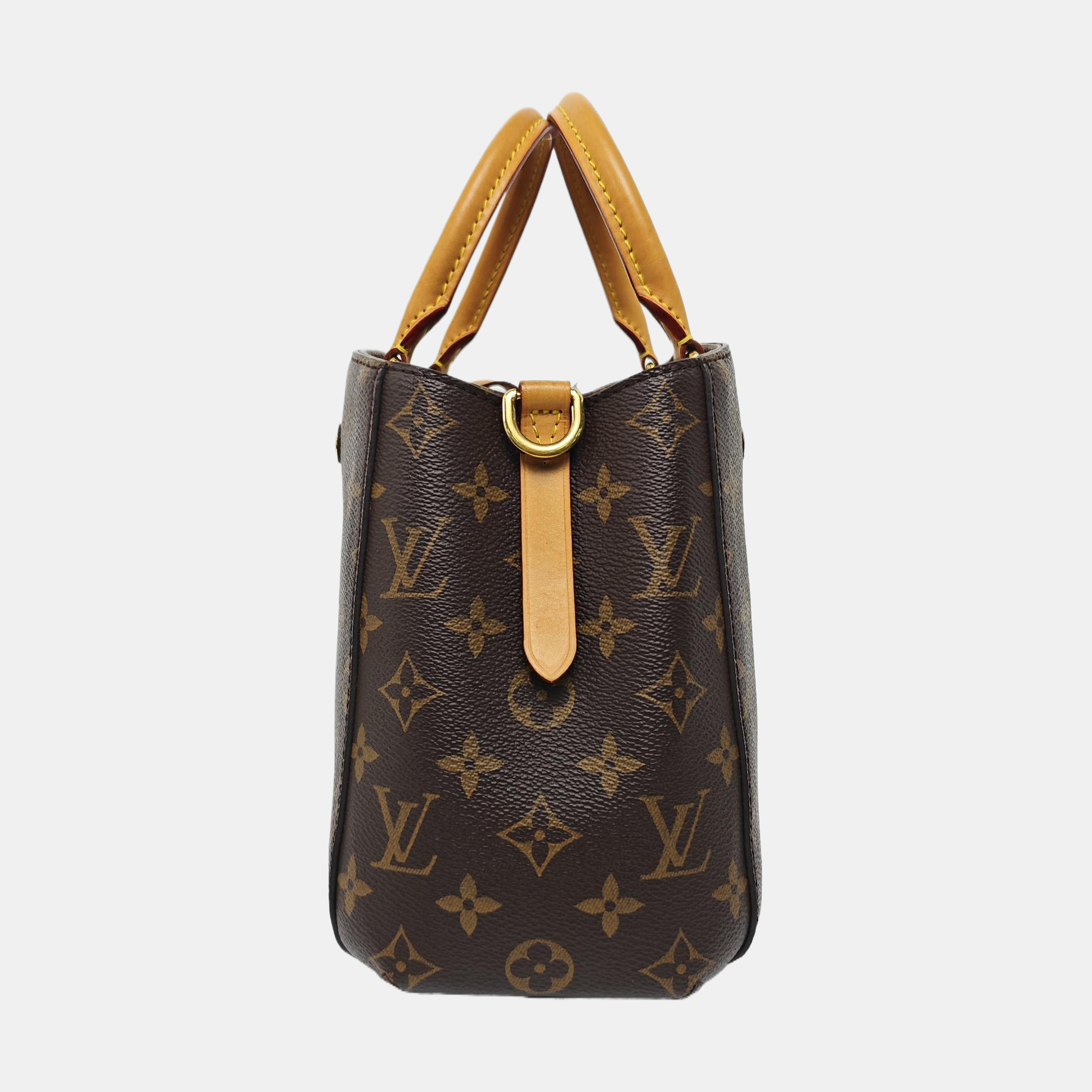 MONTAIGNE BB Monogram Coated Canvas Brown