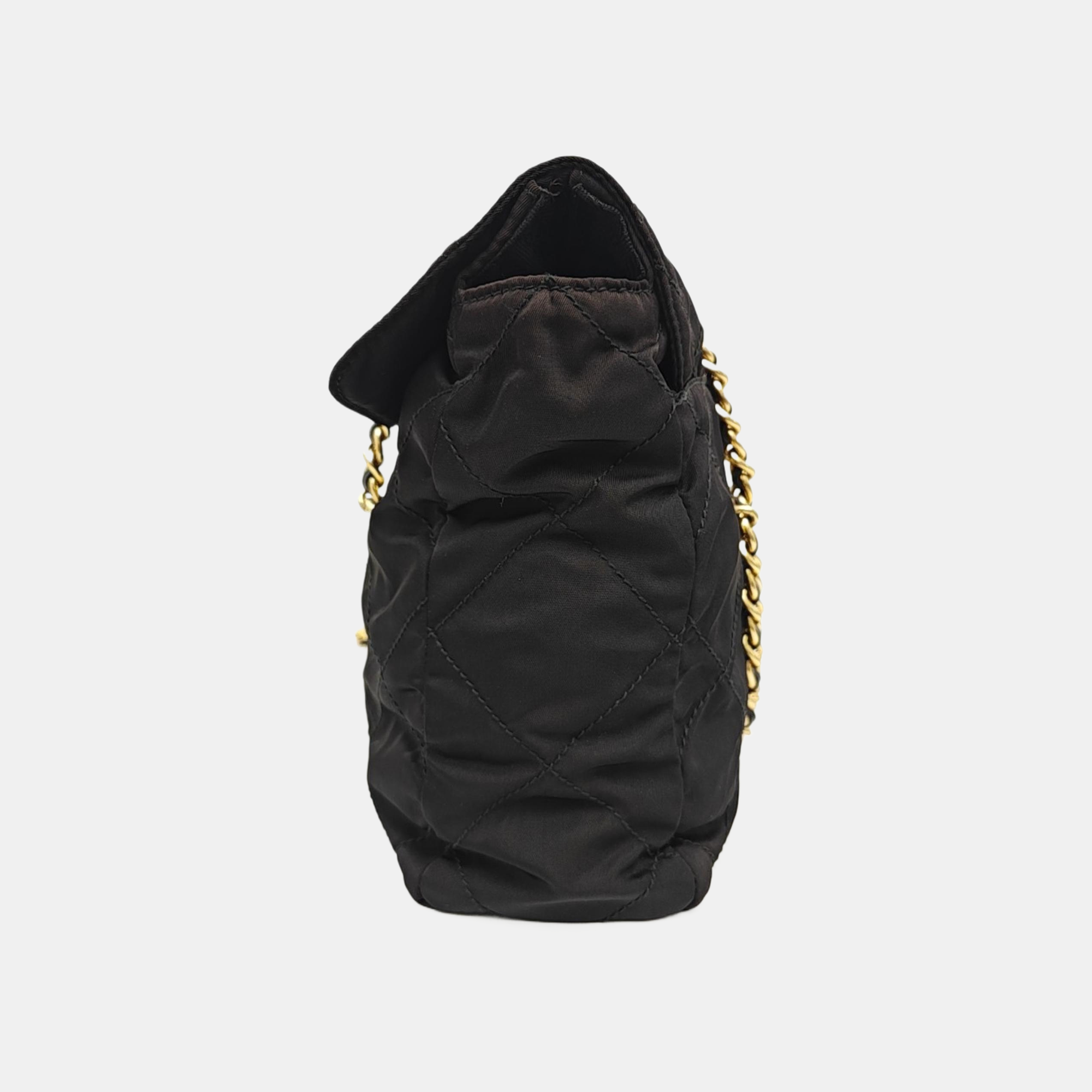 Nylon Quilted Nylon Black