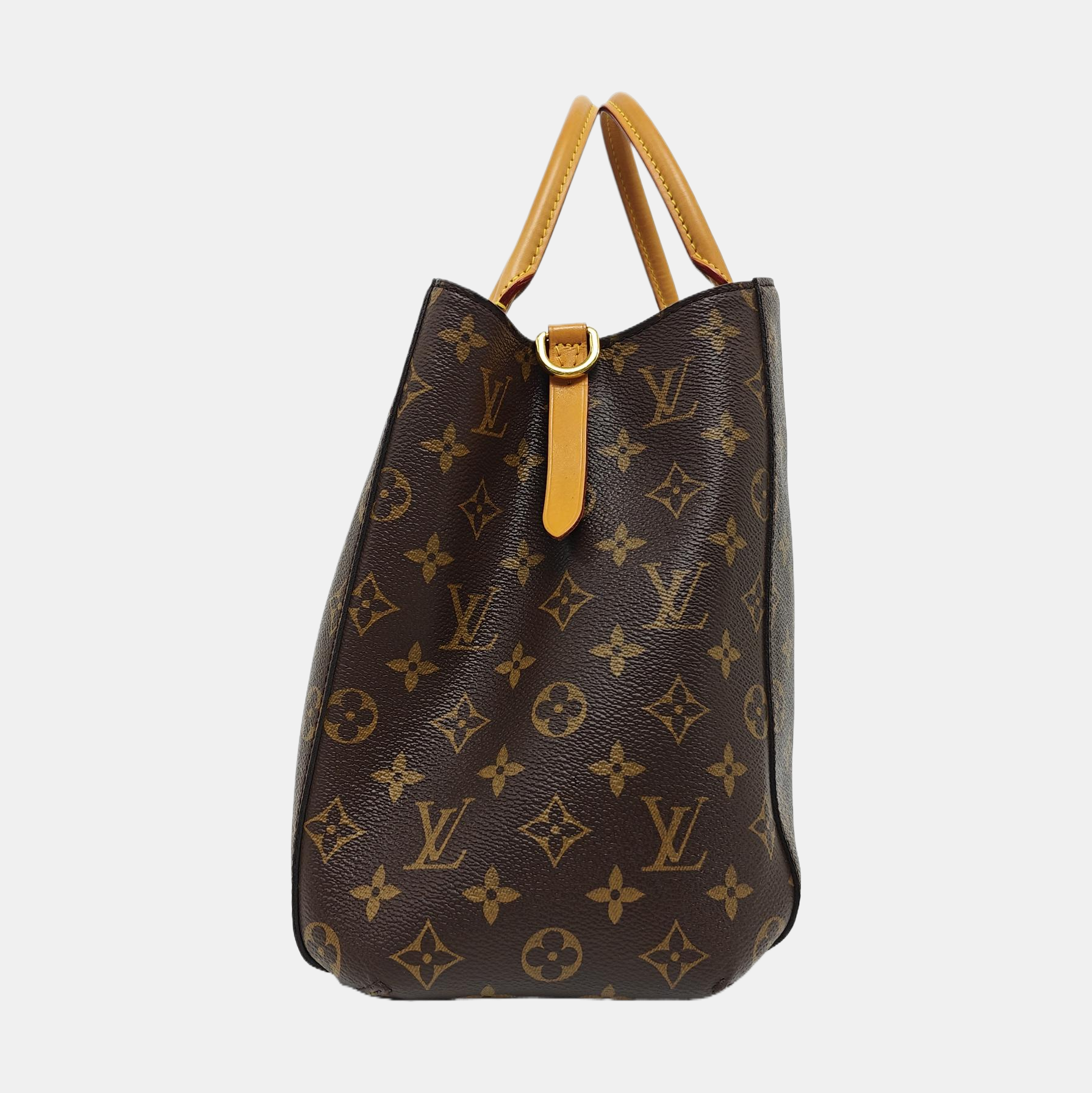 MONTAIGNE GM Monogram Coated Canvas Brown