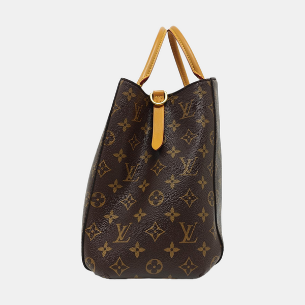 MONTAIGNE GM Monogram Coated Canvas Brown