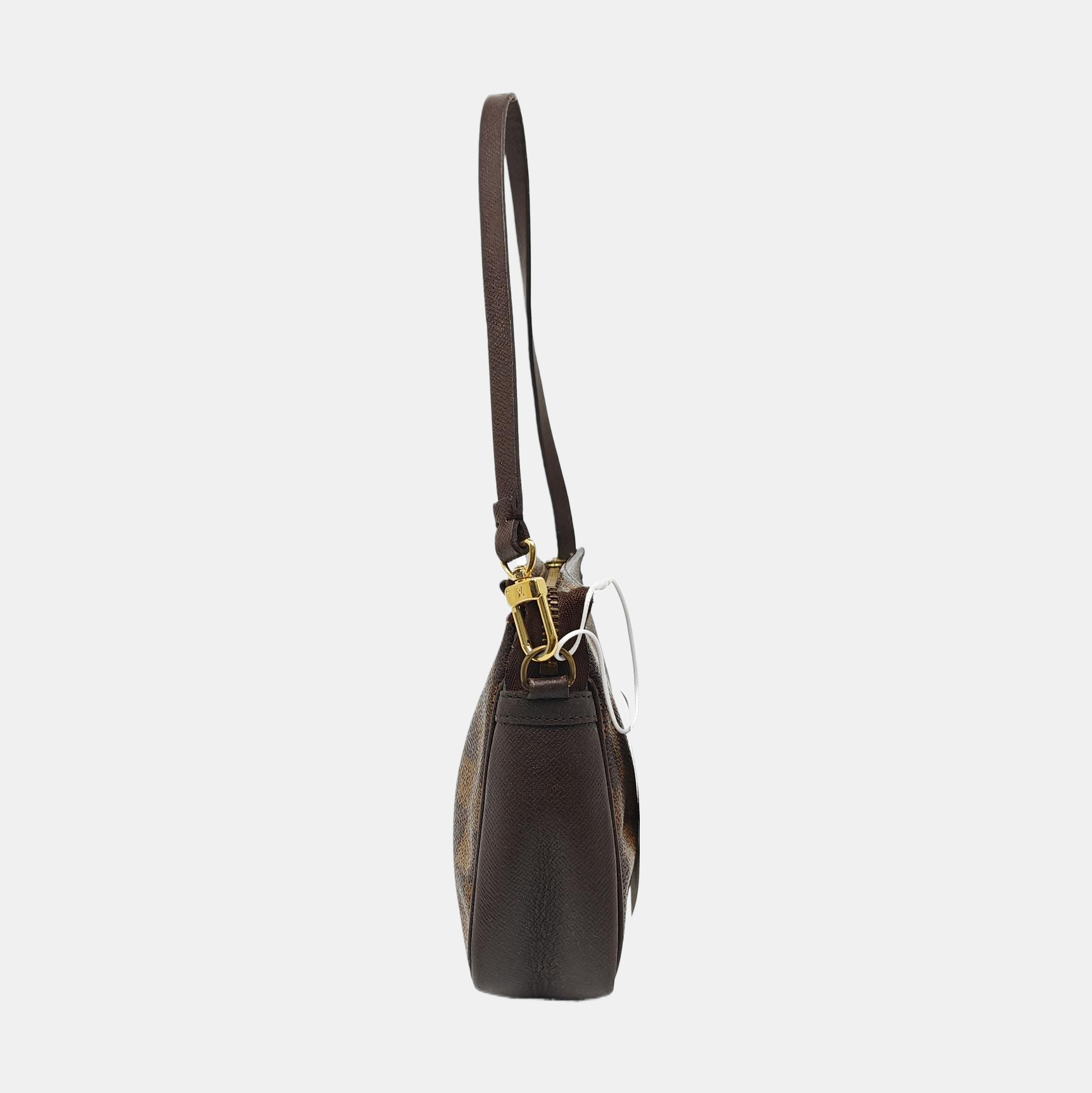 TROUSSE MAKE UP Damier Ebene Coated Canvas Brown