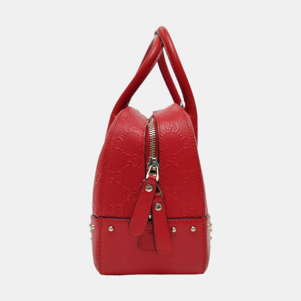 Microguccissima Calfskin Red