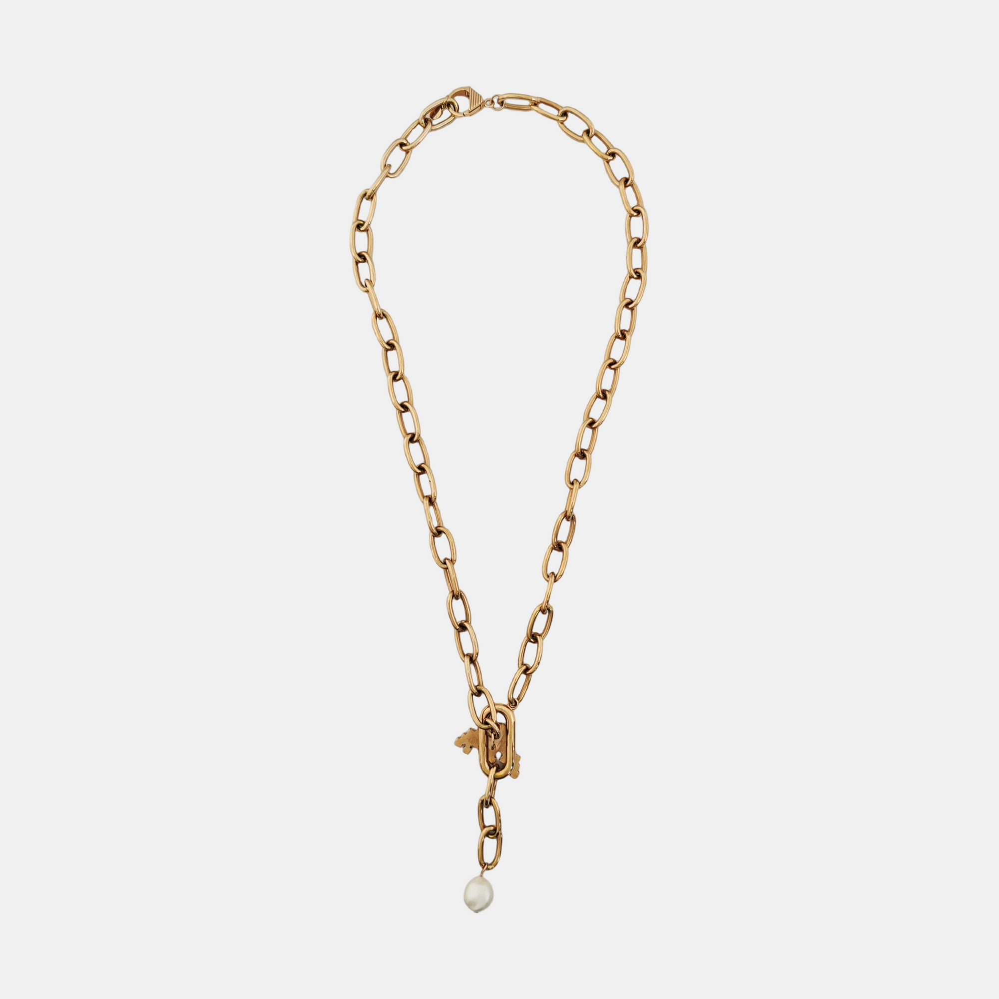 Steel Rose Gold Necklace