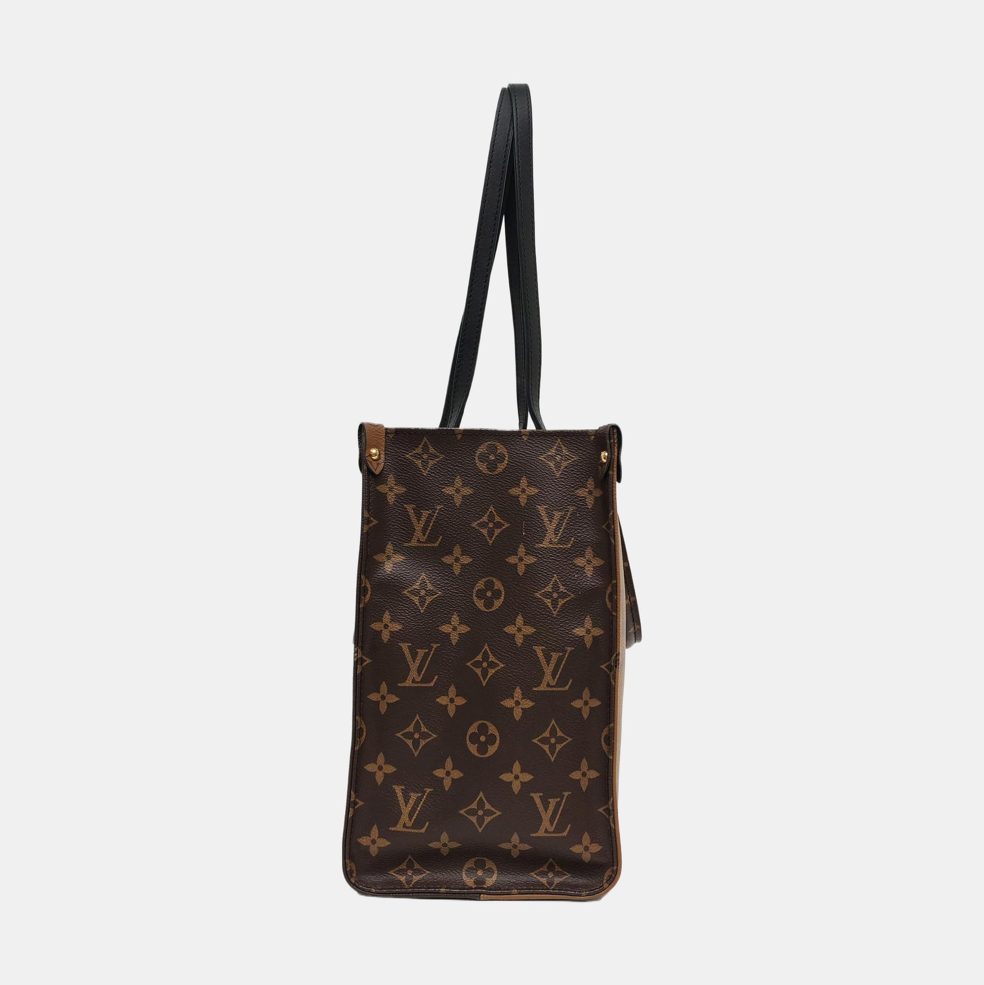 ONTHEGO MM Monogram Coated Canvas Brown