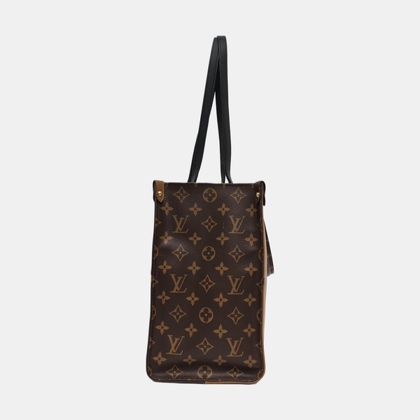 ONTHEGO MM Monogram Coated Canvas Brown