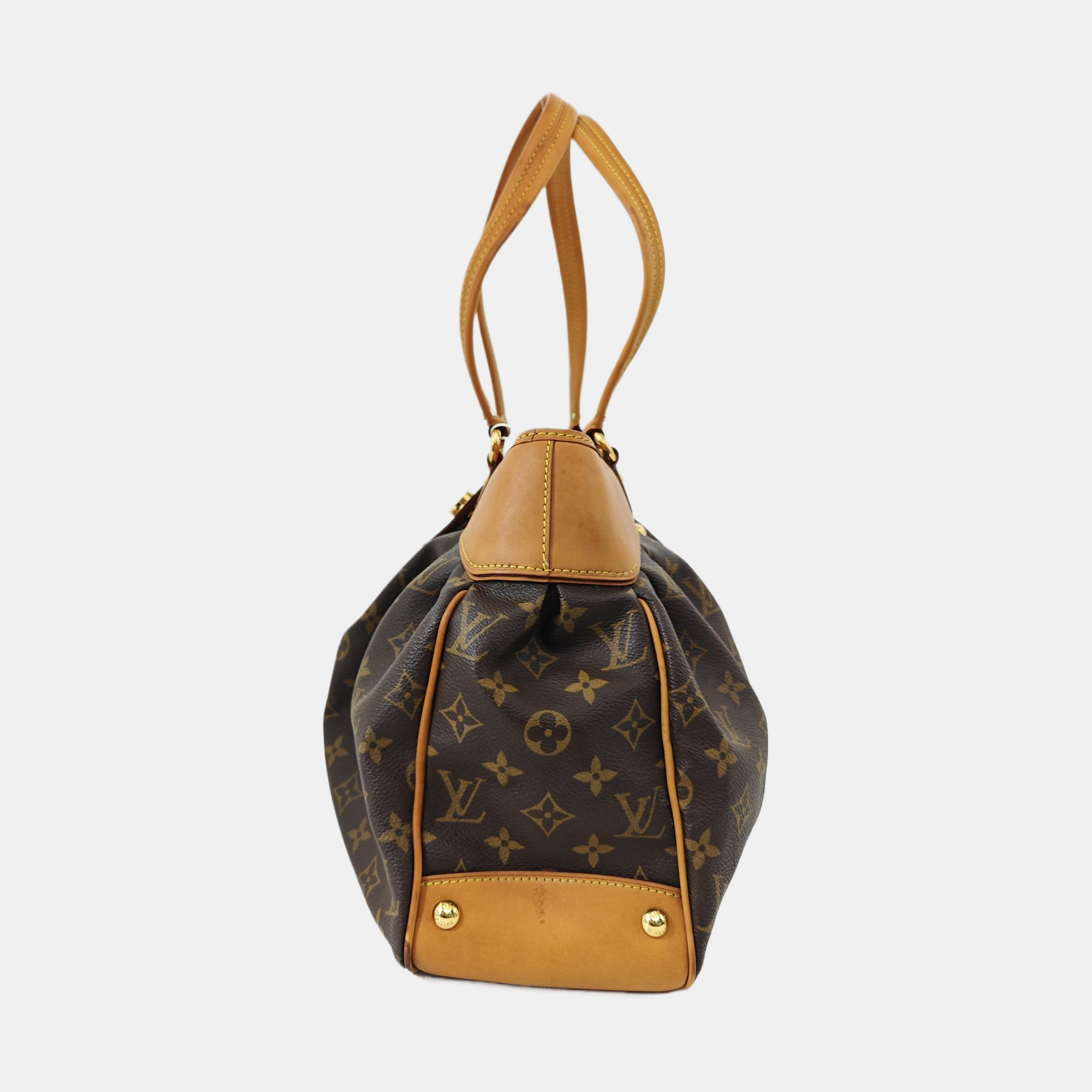 VINTAGE BOETIE PM Monogram Coated Canvas Brown