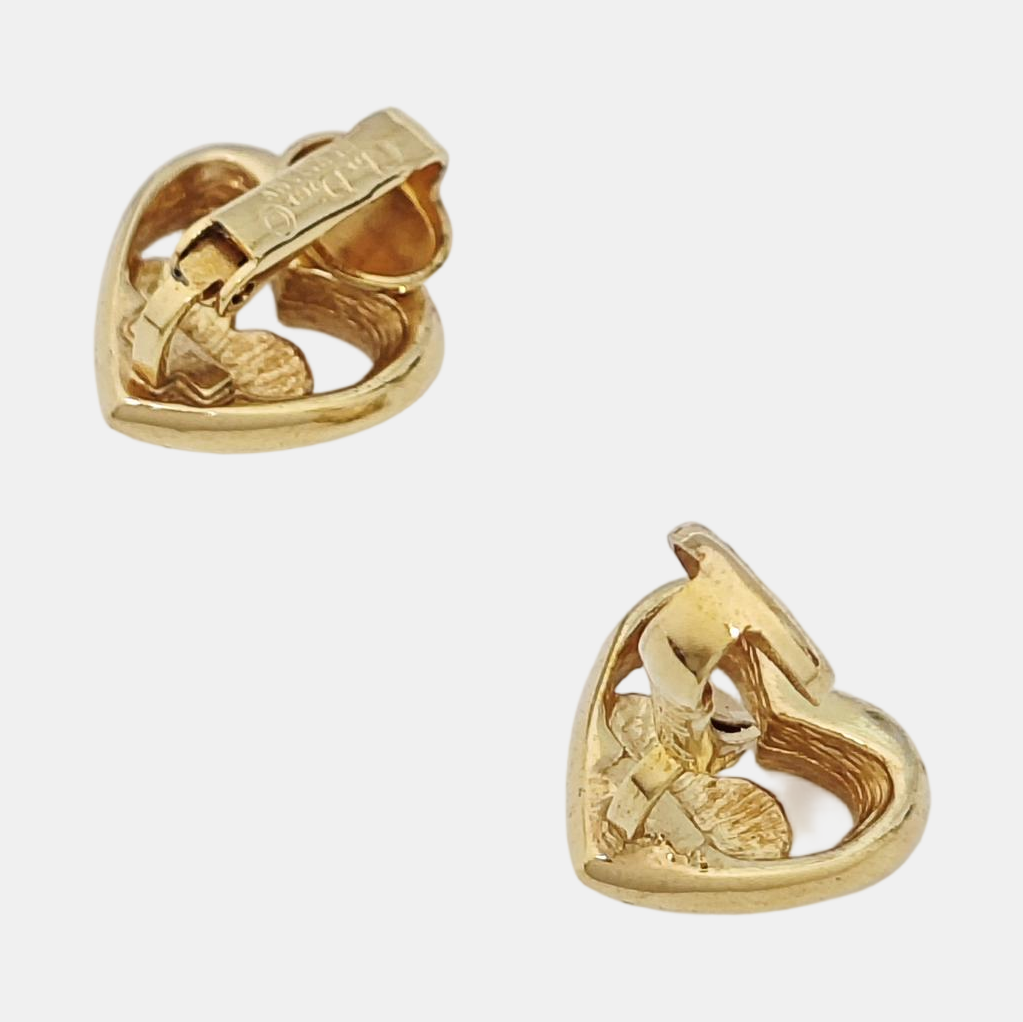 Metal Gold Clip On Earrings