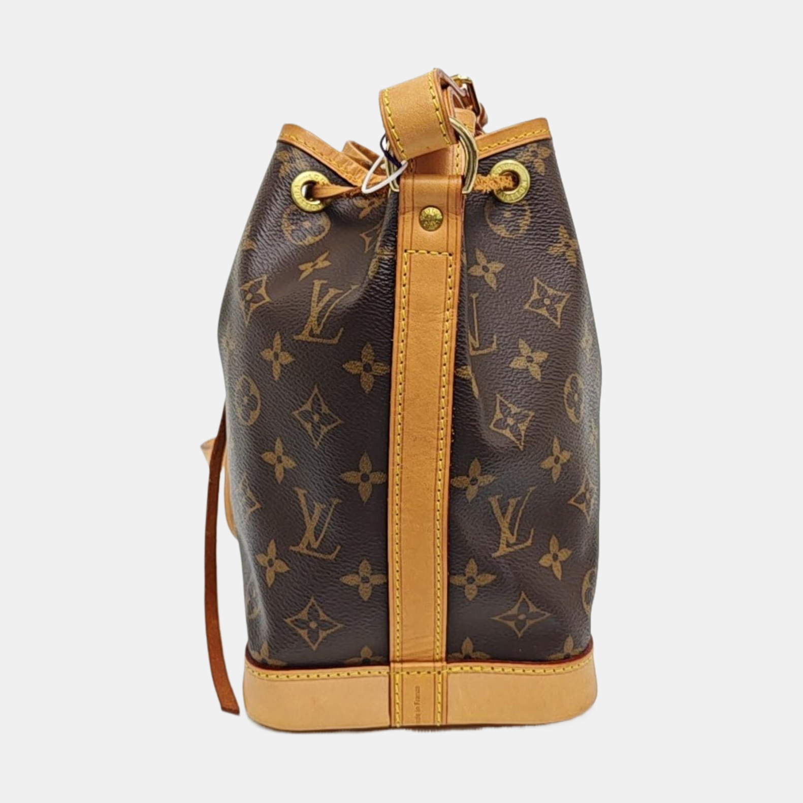 NOÉ BB Monogram Coated Canvas Brown