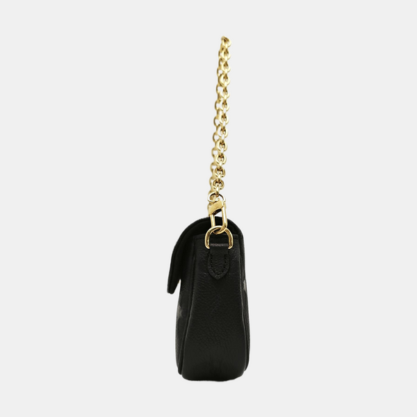 IVY Monogram Calfskin Black