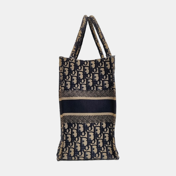 Authenticated pre-owned  Book Tote Medium Canvas Blue - Tote Bag at Looply