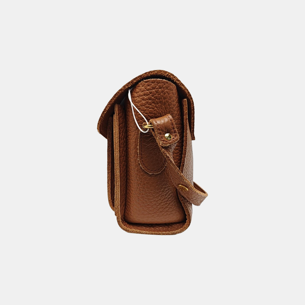 Calfskin Shoulder Bag Brown
