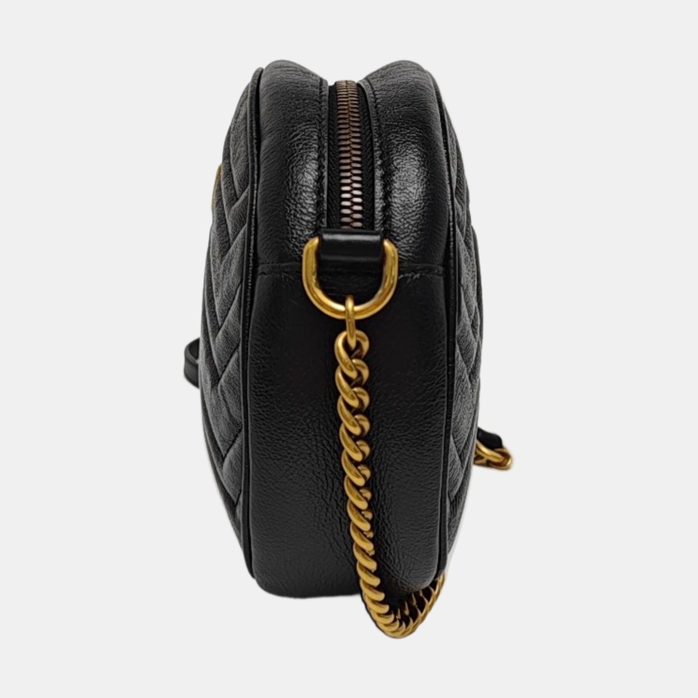 GG Marmont Mini Quilted Calfskin Black