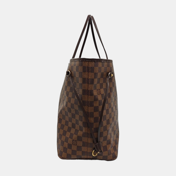 NEVERFULL GM Lona revestida Damier Ebene Marrón