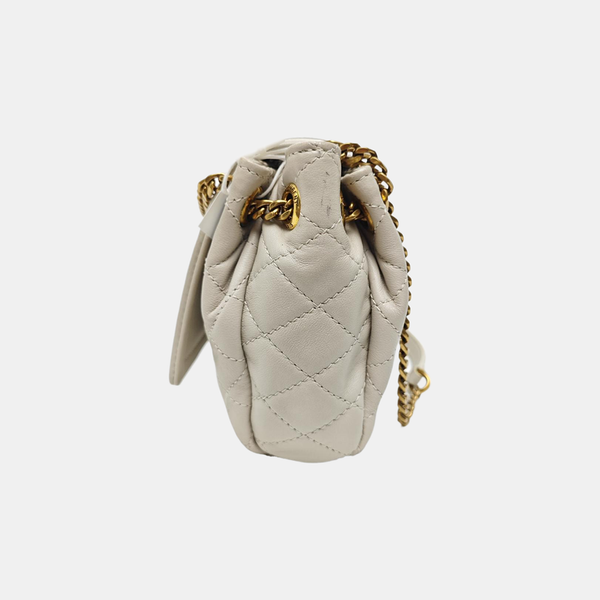 NOLITA Mini Quilted Lambskin White