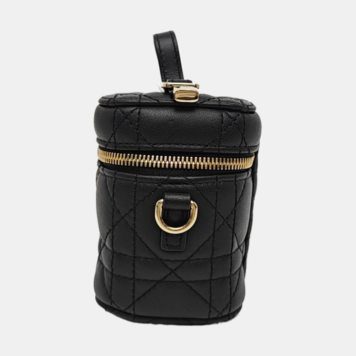 Lady Dior Super Mini Cannage Lambskin Black