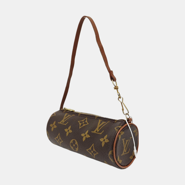 PAPILLON Mini Monogram Coated Canvas Brown