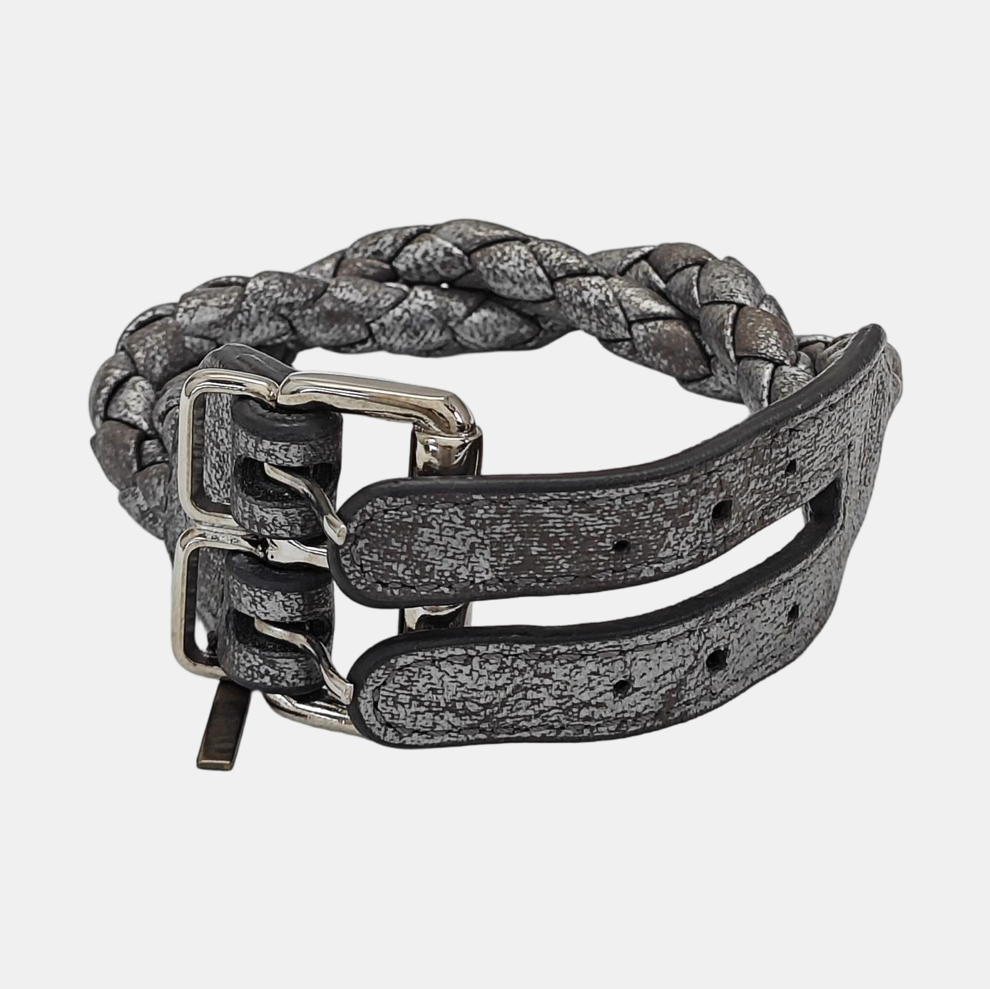 Leather Gray Bangle