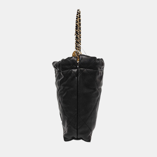 CHANEL 22 Mini Quilted Grained Calfskin Black
