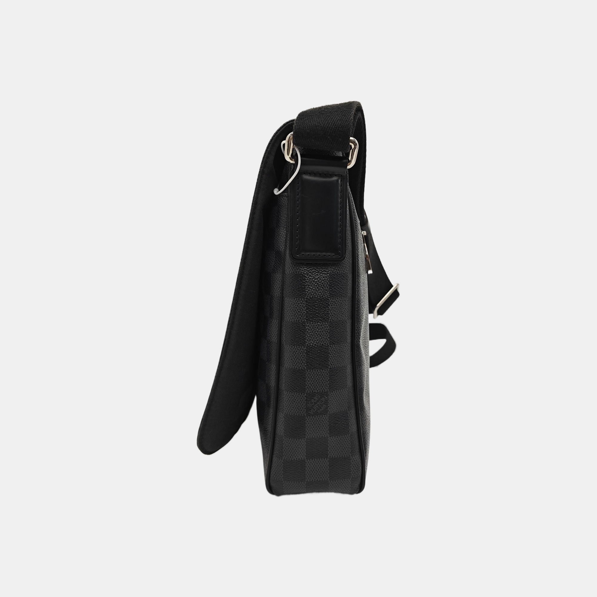DISTRICT MM Damier Graphite Coated Canvas Gray