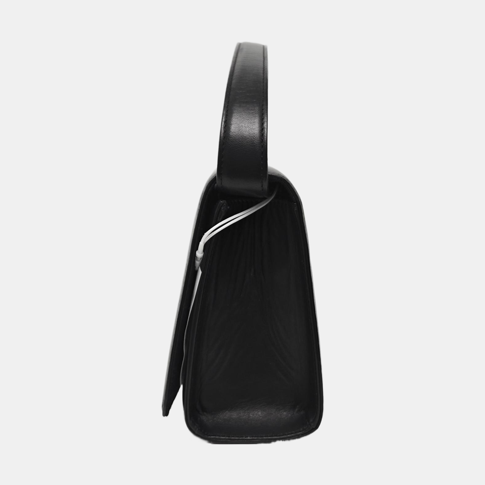 Calfskin Top Handle Bag Black