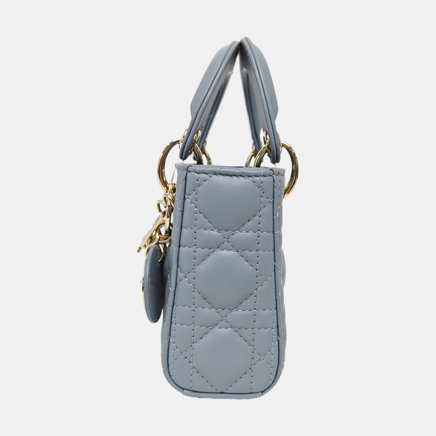 Lady Dior Super Mini Cannage Lambskin Blue