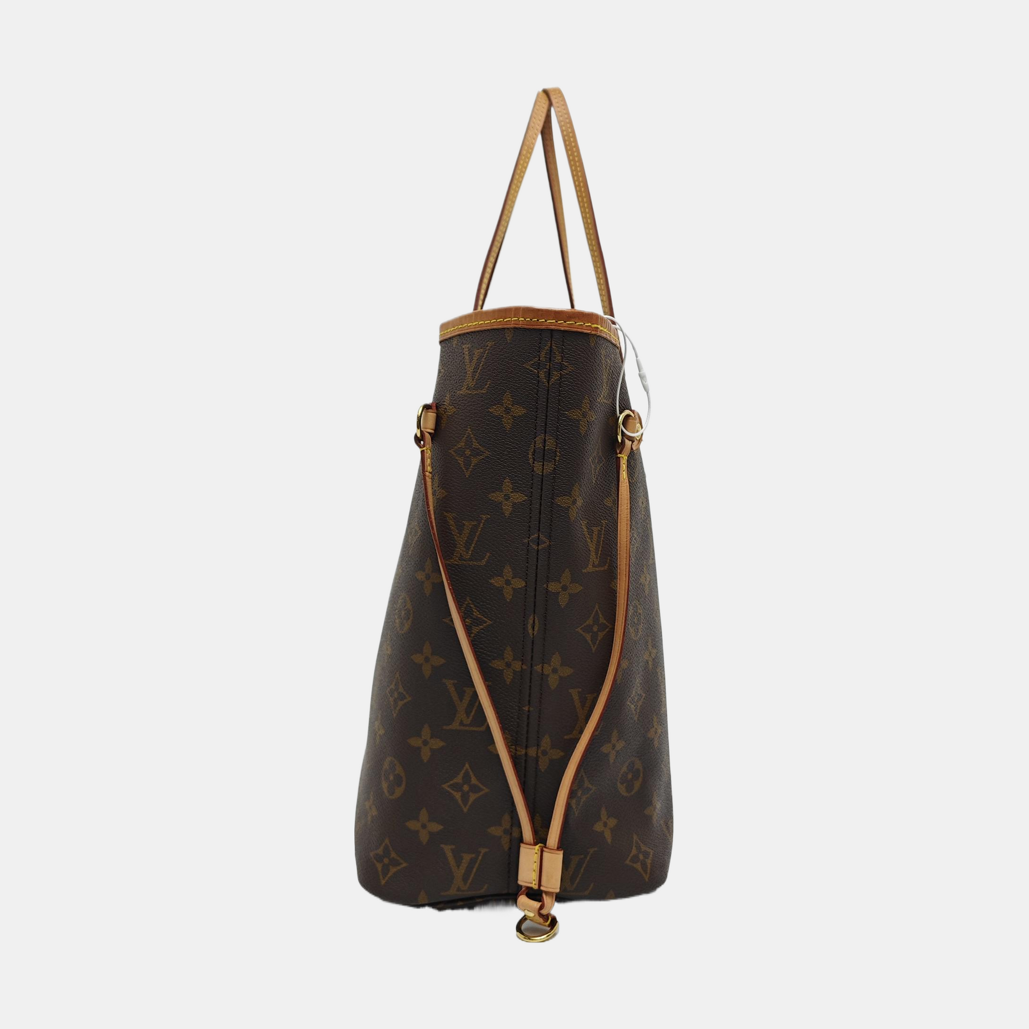 NEVERFULL MM Monogram Coated Canvas Brown